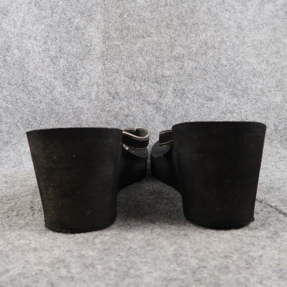 Guess Shoes Womens 7 Platform Sandals Flip Flop Wedge Casual Slip On Metallic - Picture 4 of 10